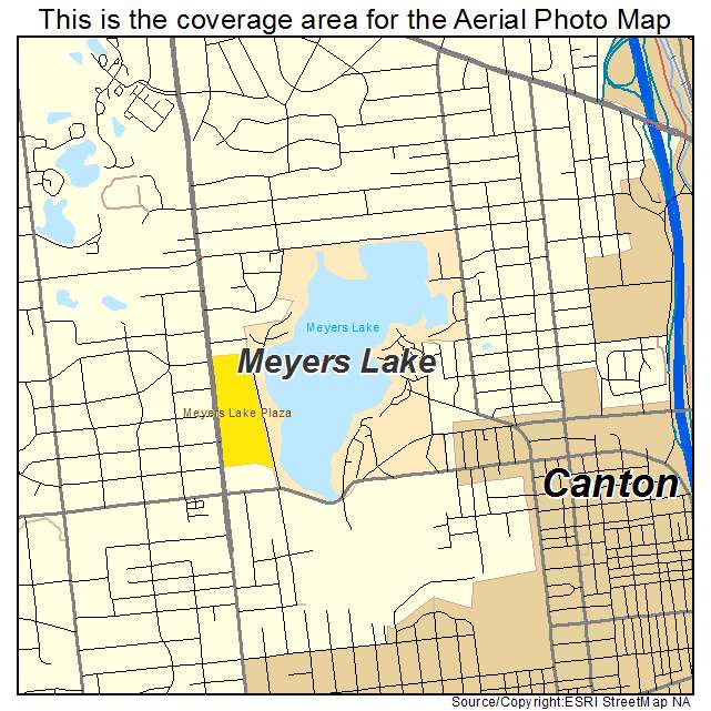 Meyers Lake, OH location map 