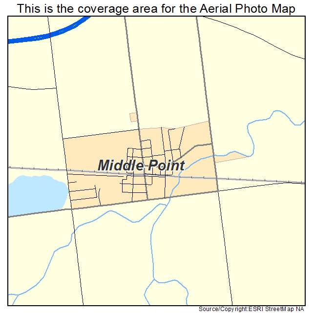 Middle Point, OH location map 