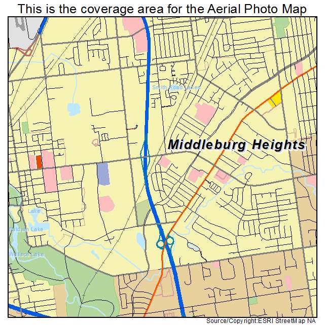 Middleburg Heights, OH location map 
