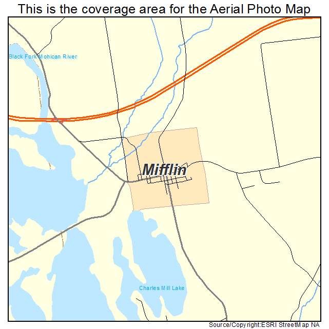 Mifflin, OH location map 