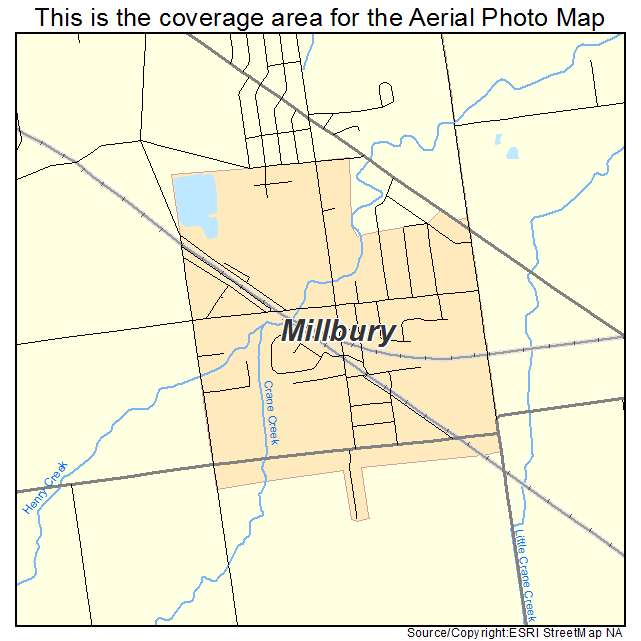 Millbury, OH location map 