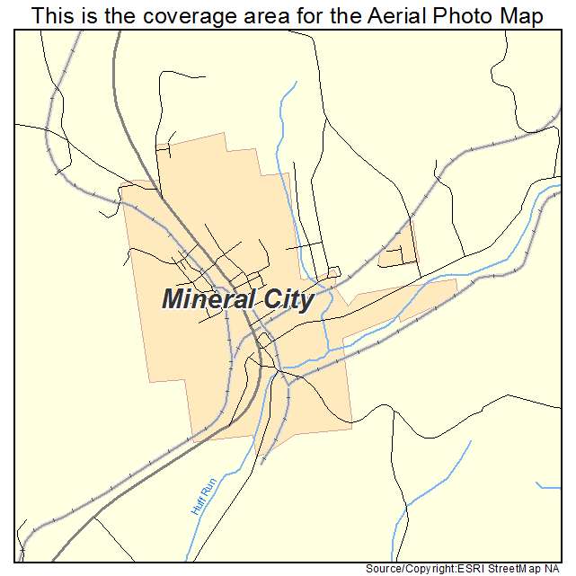 Mineral City, OH location map 