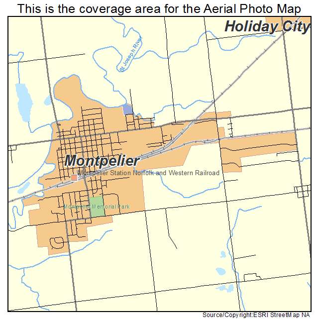 Montpelier, OH location map 