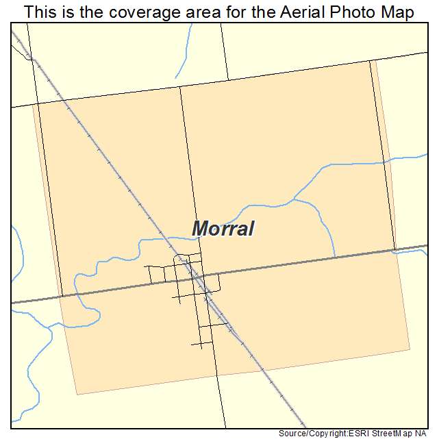 Morral, OH location map 