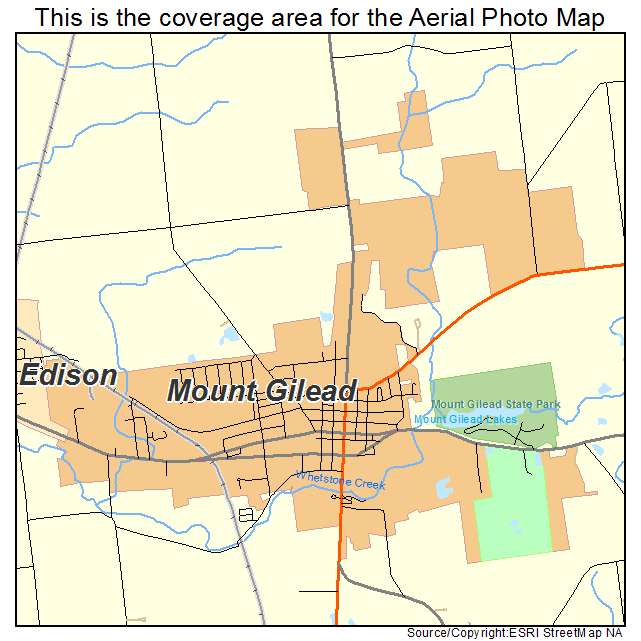 Mount Gilead, OH location map 