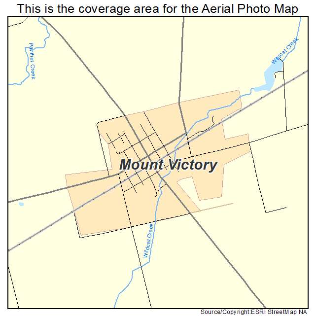 Mount Victory, OH location map 
