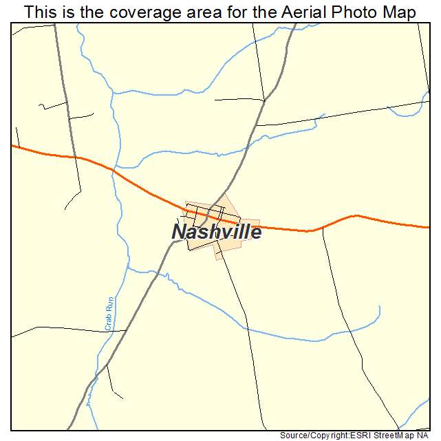 Nashville, OH location map 