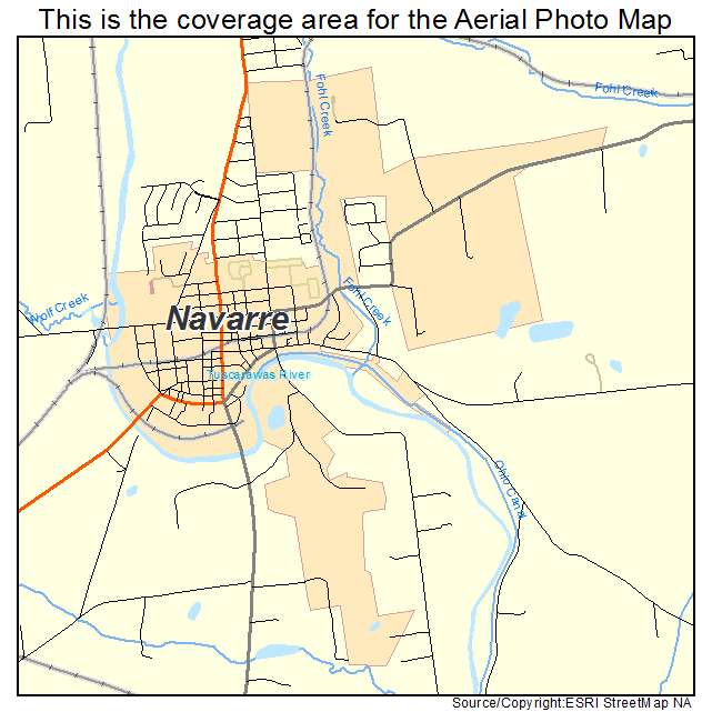 Navarre, OH location map 