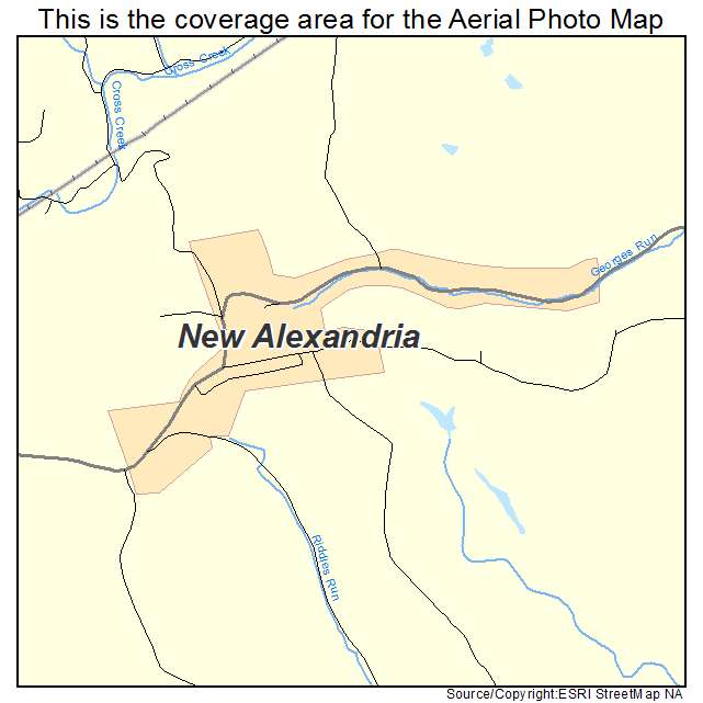 New Alexandria, OH location map 
