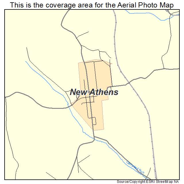 New Athens, OH location map 
