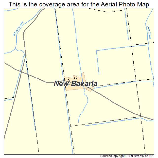 New Bavaria, OH location map 