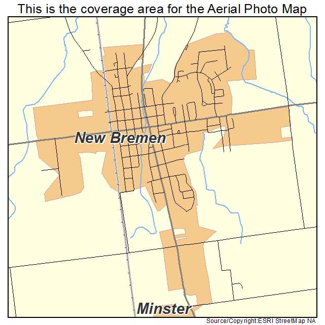 New Bremen, OH location map 