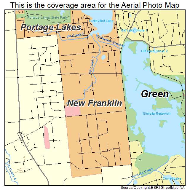 New Franklin, OH location map 