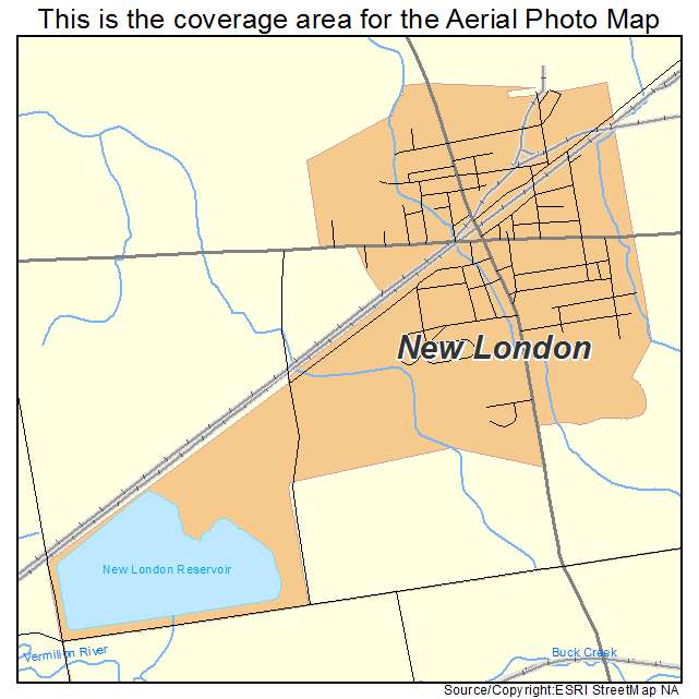 New London, OH location map 