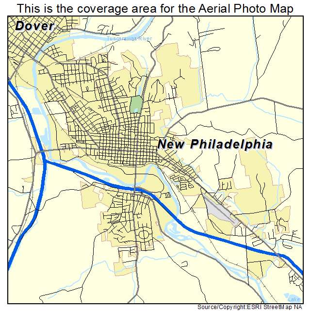 New Philadelphia, OH location map 