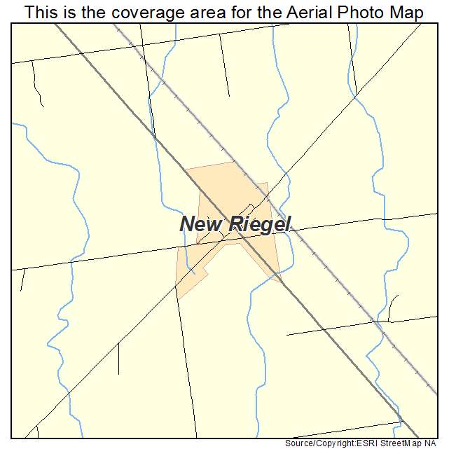 New Riegel, OH location map 
