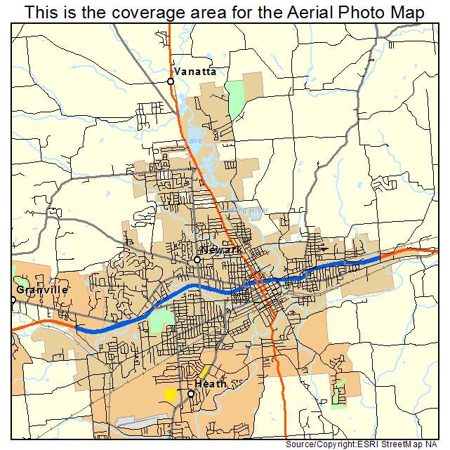 Newark, OH location map 