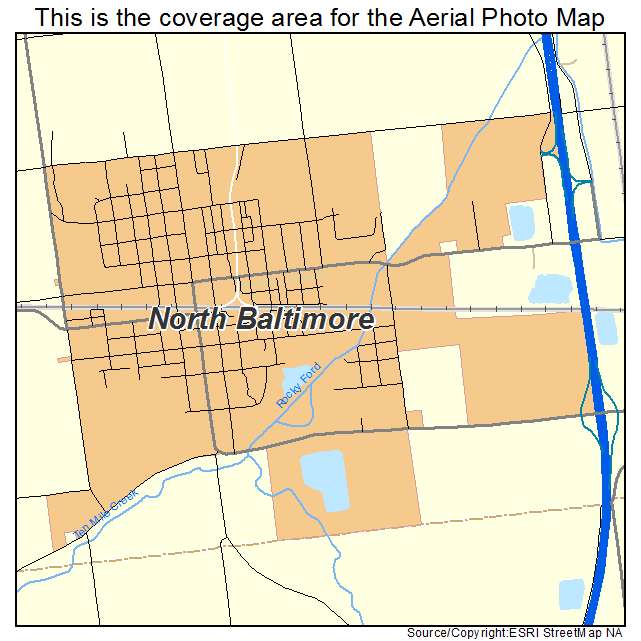 North Baltimore, OH location map 