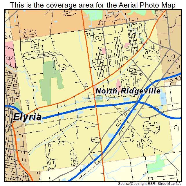 North Ridgeville, OH location map 