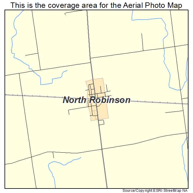 North Robinson, OH location map 