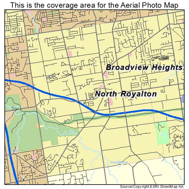 Aerial Photography Map Of North Royalton Oh Ohio