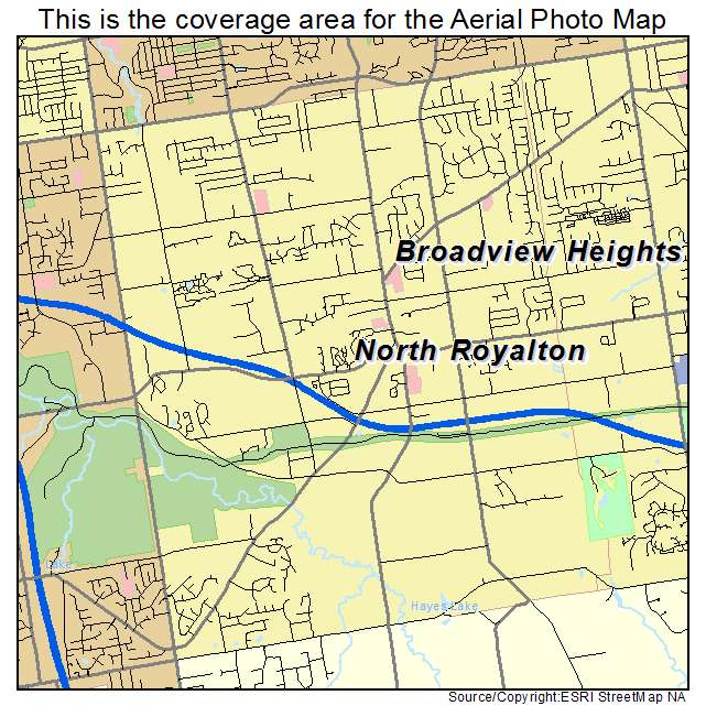 North Royalton, OH location map 