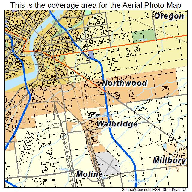 Northwood, OH location map 