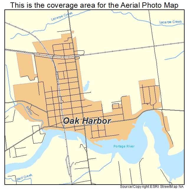 Oak Harbor, OH location map 