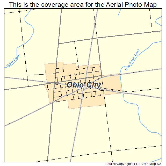 Ohio City, OH location map 