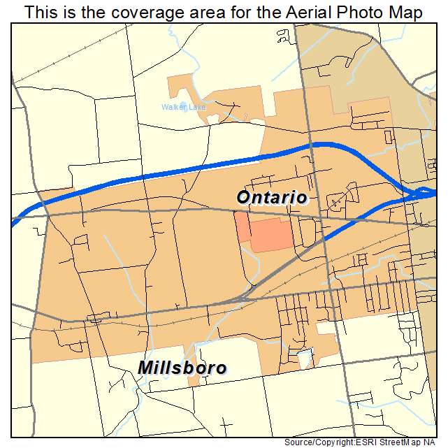 Ontario, OH location map 