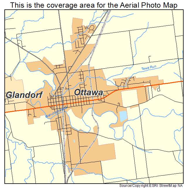 Ottawa, OH location map 