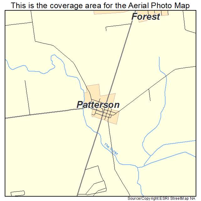 Patterson, OH location map 