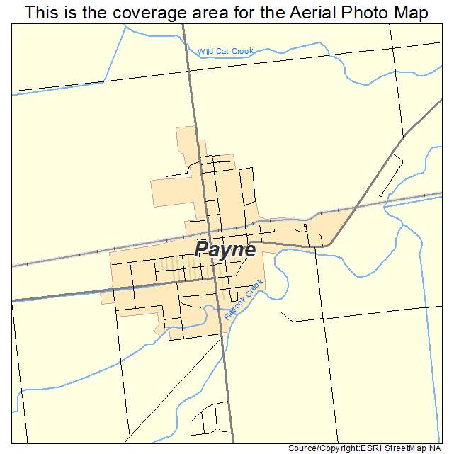 Payne, OH location map 