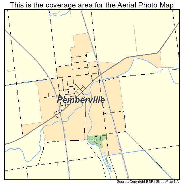 Pemberville, OH location map 