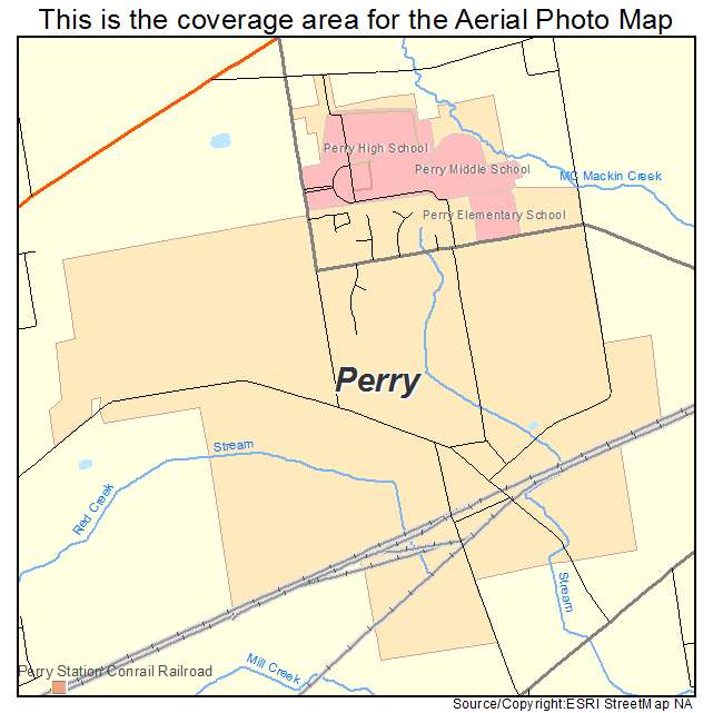 Perry, OH location map 