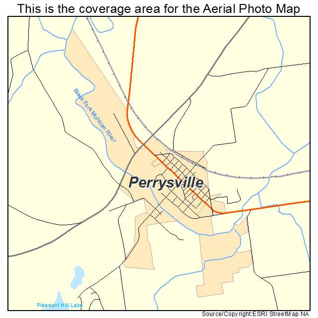 Perrysville, OH location map 