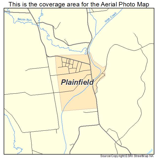 Plainfield, OH location map 