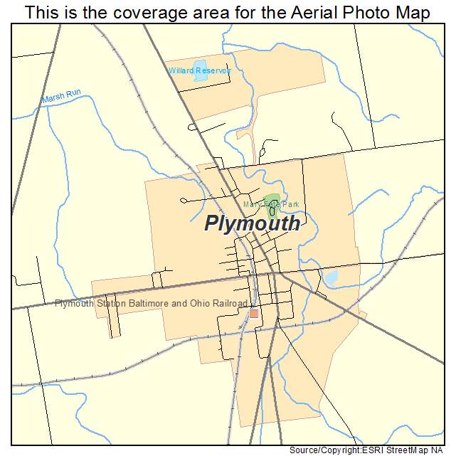 Plymouth, OH location map 