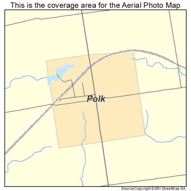 Polk, OH location map 