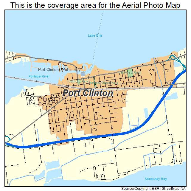Port Clinton, OH location map 