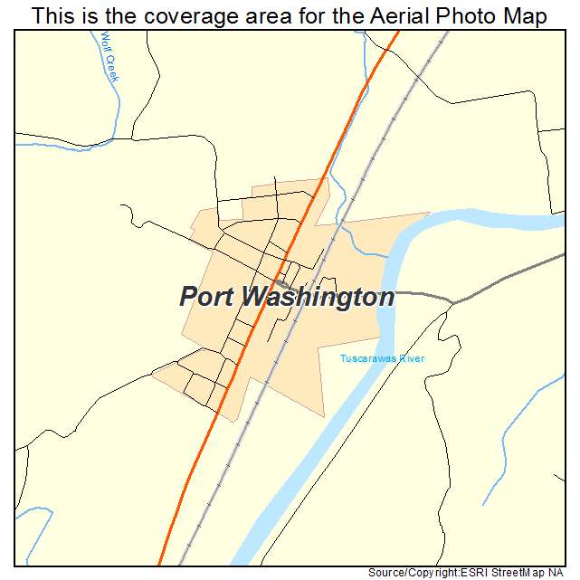 Port Washington, OH location map 