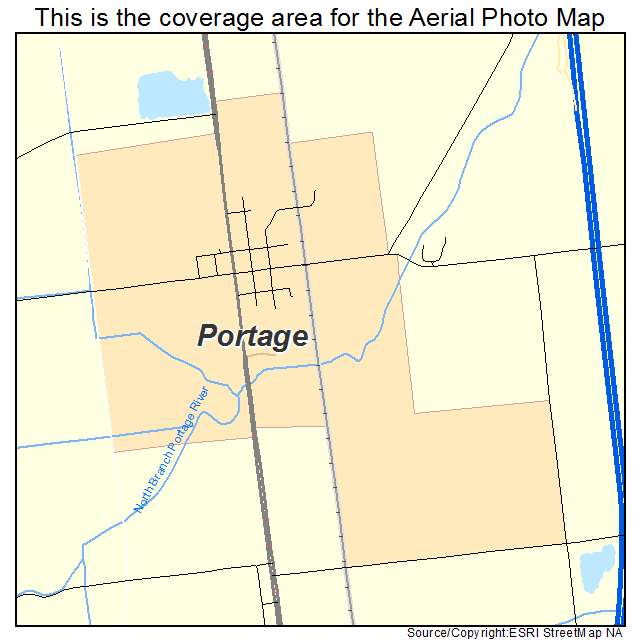 Portage, OH location map 
