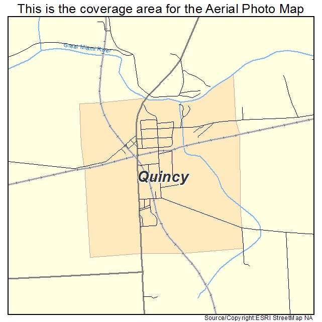 Quincy, OH location map 