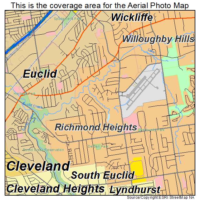Richmond Heights, OH location map 