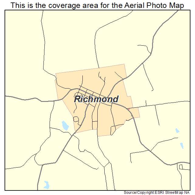 Richmond, OH location map 