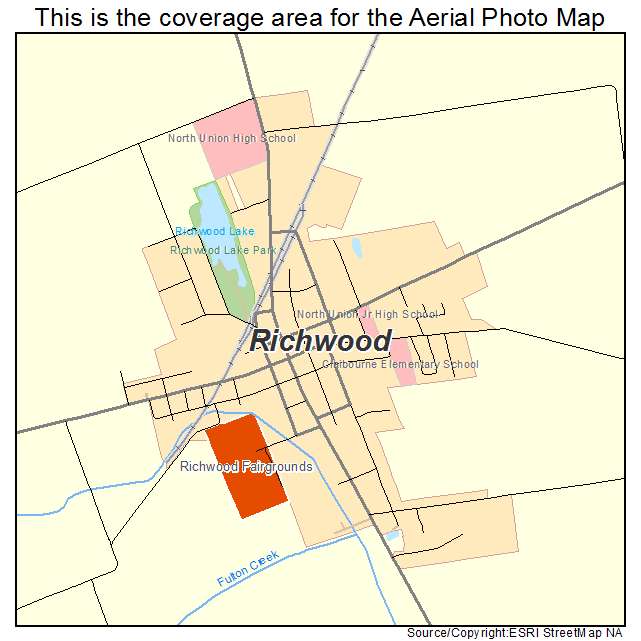 Richwood, OH location map 