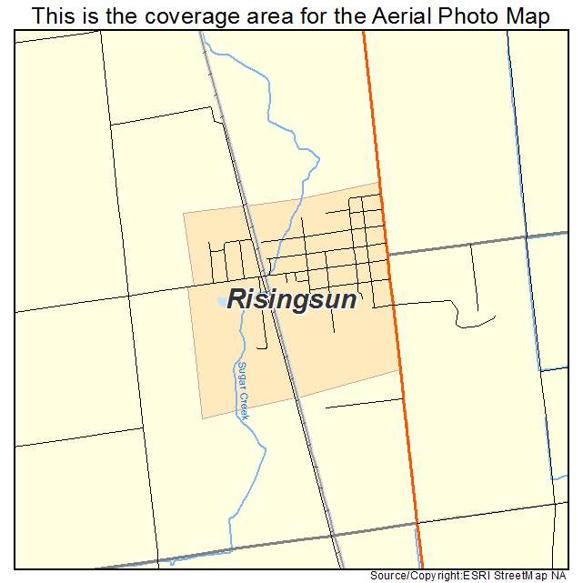 Risingsun, OH location map 