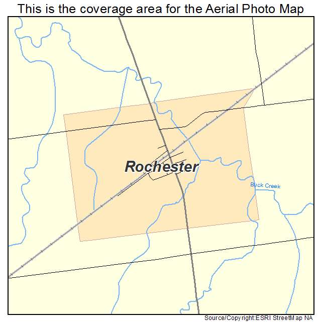 Rochester, OH location map 