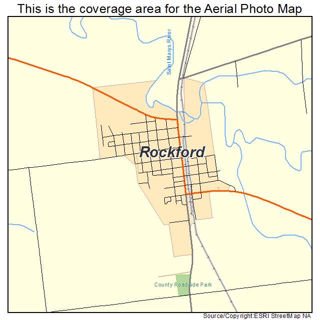 Rockford, OH location map 