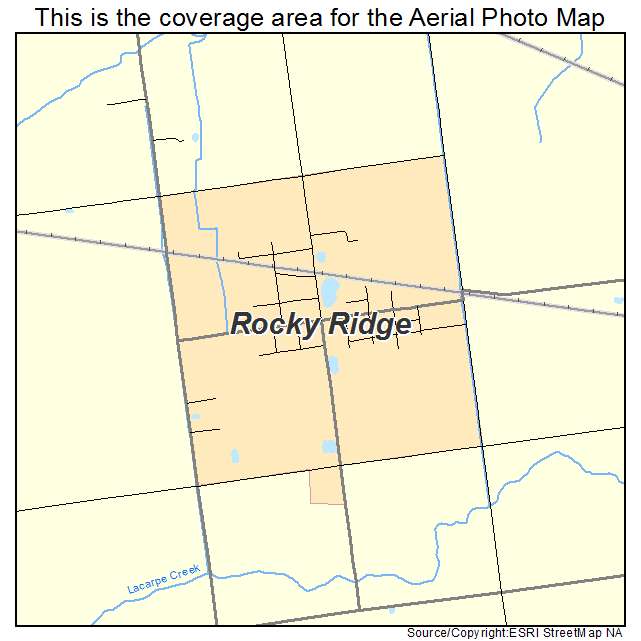 Rocky Ridge, OH location map 